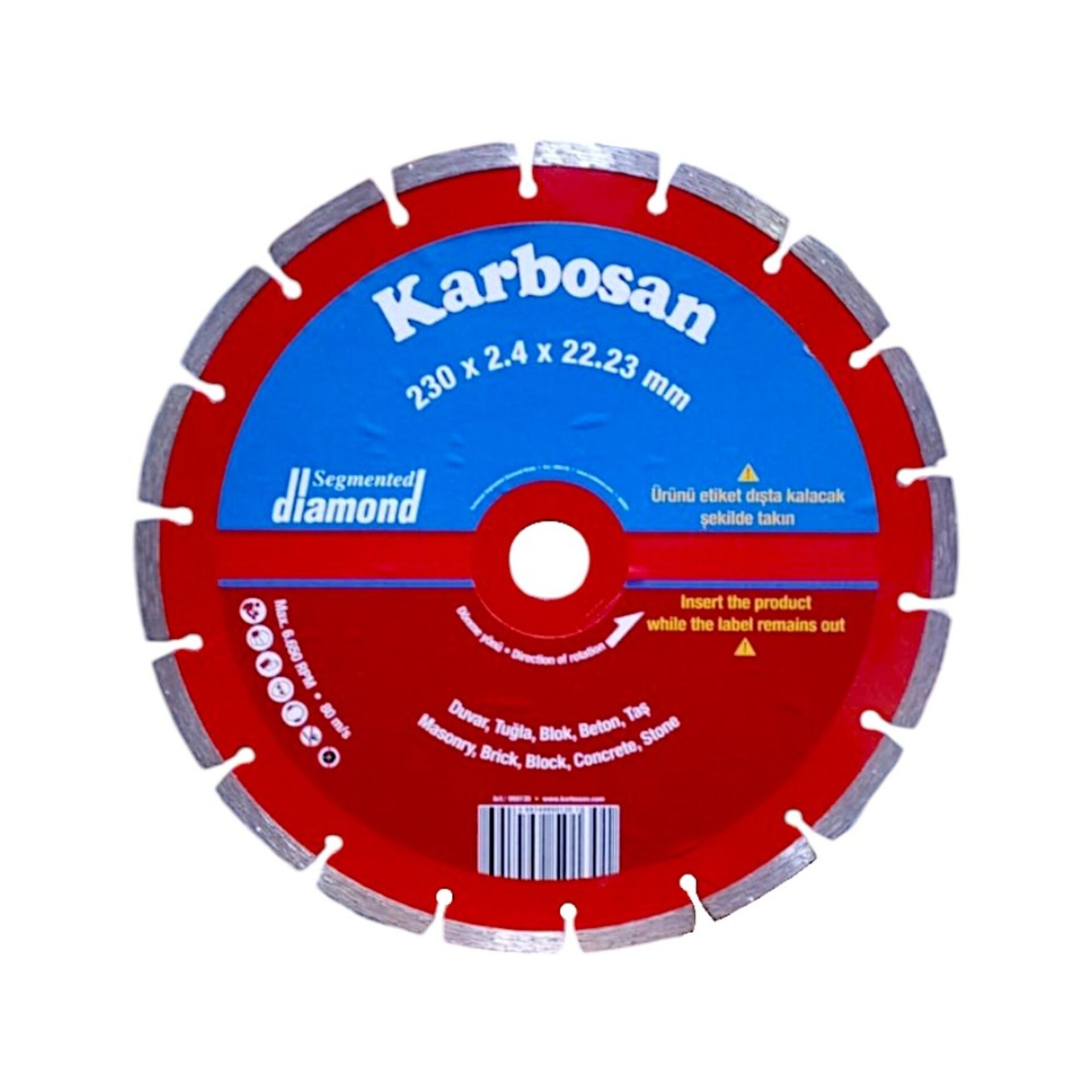 Karbosan Segmentli Elmas Kesici 230x2.4x22(950130)