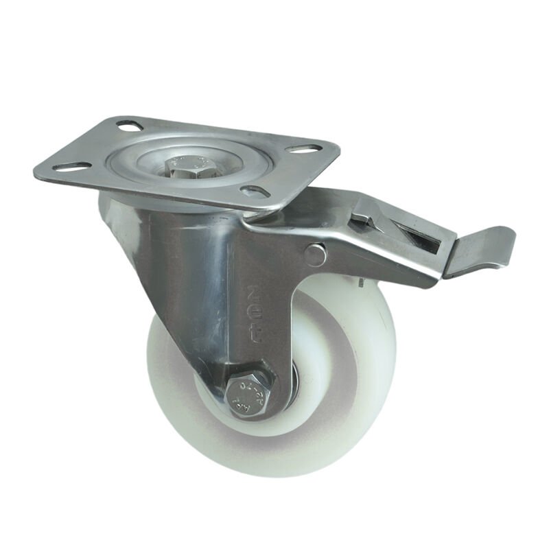 3002 POR Paslanmaz Çelik (Inox) Teker 150*42 Frenli (İnox)