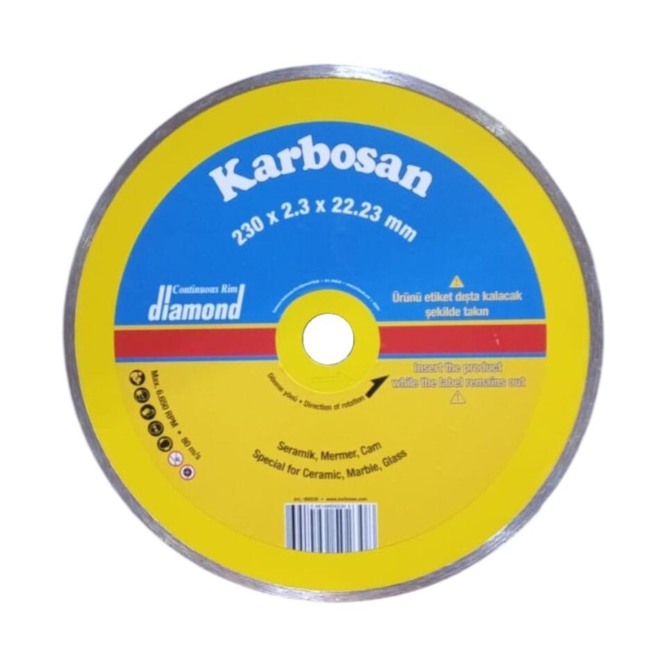 Karbosan Sürekli Elmas Kesici 230x2.3x22 (950230)