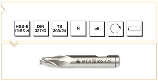 MTE Makina Takım HSS Silindirik Saplı Delik Freze 11 mm B00278141100