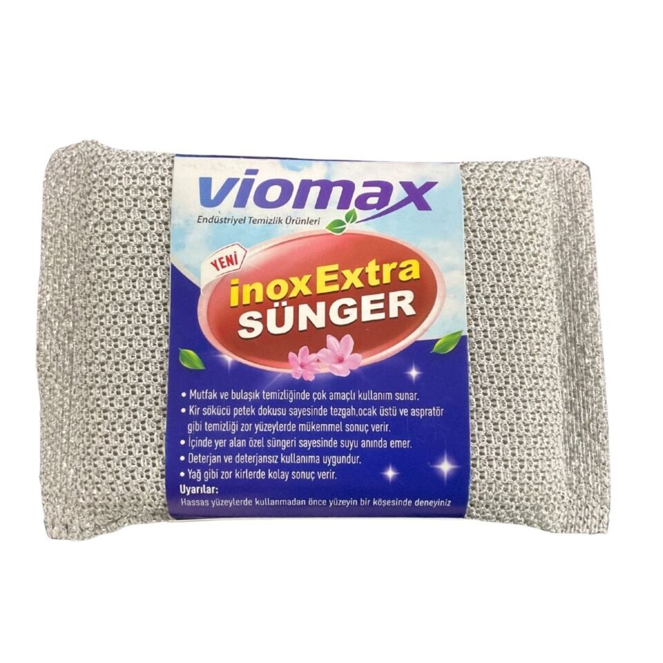 Wıomax Temizlik Inox Bulaşık Süngeri 2 Li Kod:785