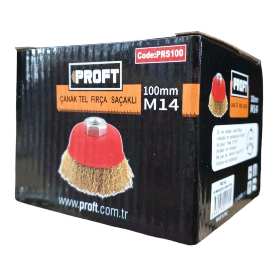 Proft Saçaklı Çanak Fırça (prs100) 100 Mm