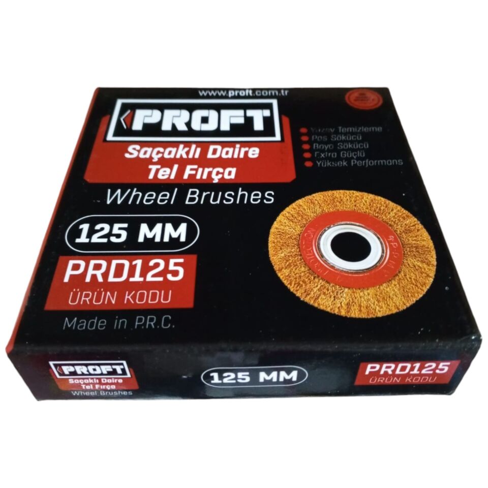 Proft Saçaklı Daire Tel Fırça (prd125) 125 Mm