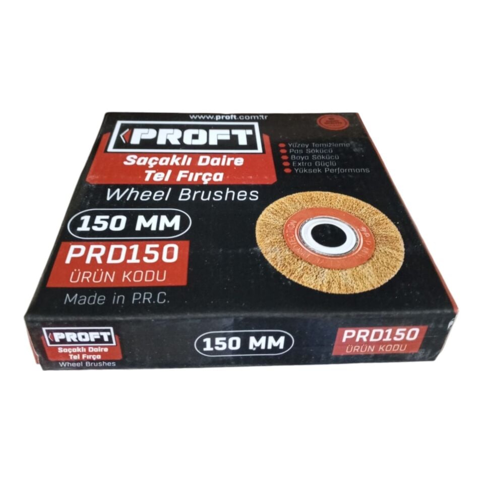 Proft Saçaklı Daire Tel Fırça (prd150) 150 Mm