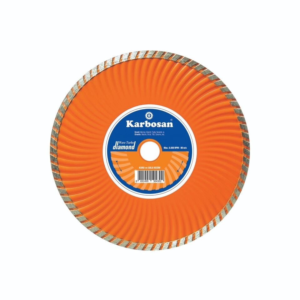 Karbosan Turbo Kanallı Elmas Kes. 230x2.6 (950430)