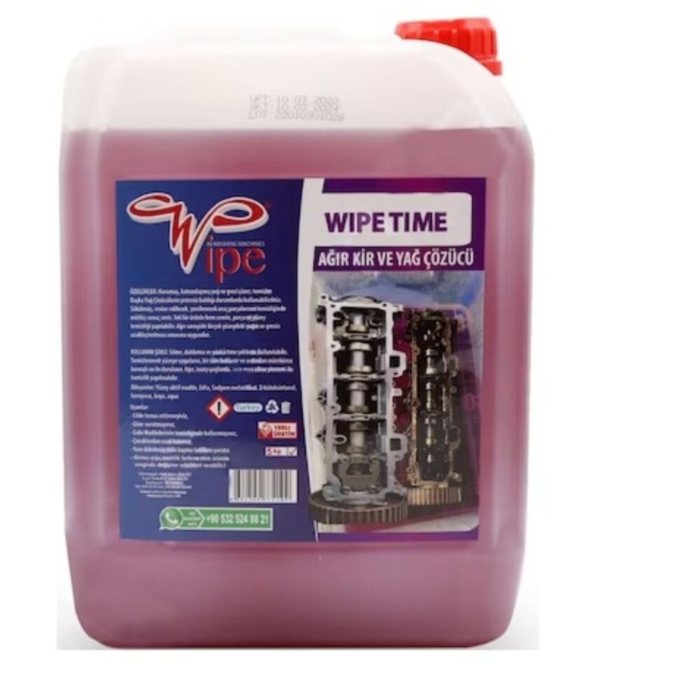 Wıpe Tıme Ağır Kir Ve Yağ Çözücü 5 Kg