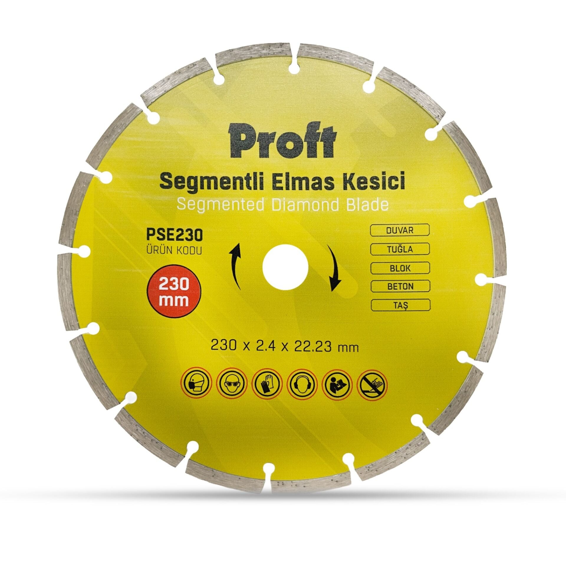 Proft Segmentli Elmas Kesici 230x2.4x22 (pse230)