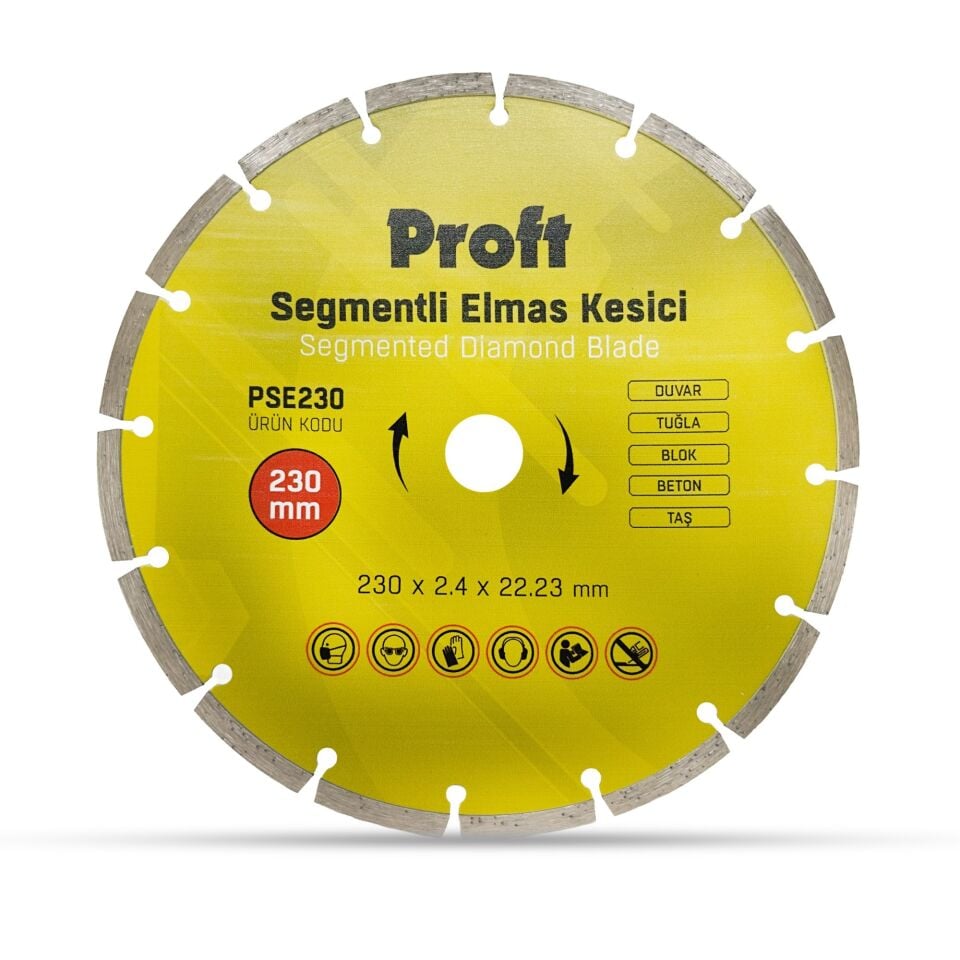 Proft Segmentli Elmas Kesici 230x2.4x22 (pse230)