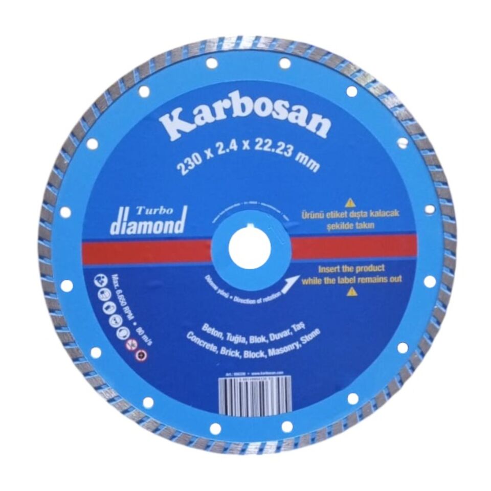 Karbosan Turbo Kesici 230x2.4x22 (950330)