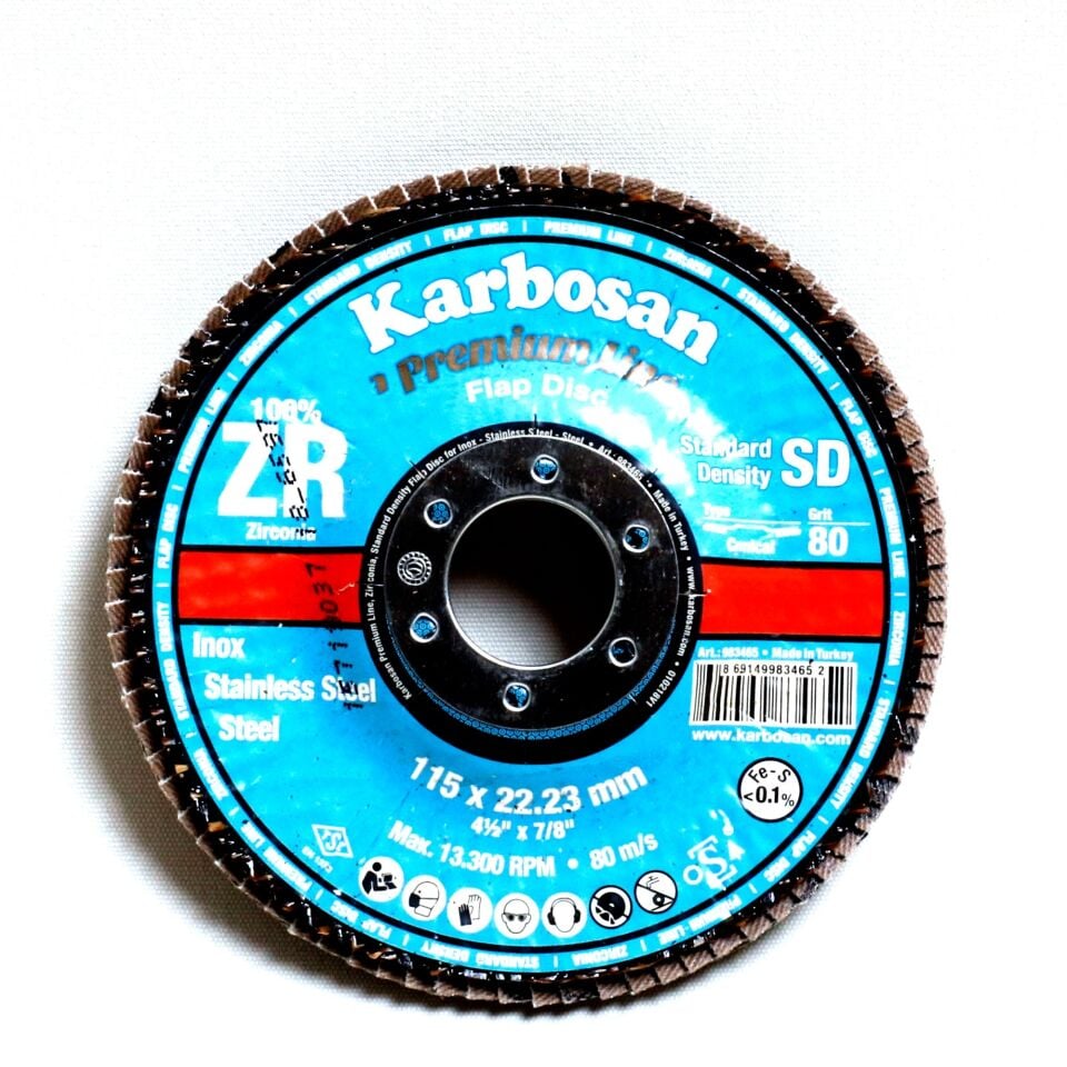 Karbosan Zirkonyum Flap Disk 115x22 40 Kum(983450)