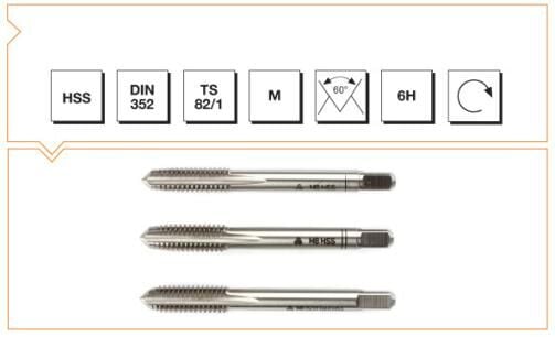 MTE Makina Takım HSS Metrik Normal Vidalı 3'lü Takım Kılavuzu M28 B00100042800