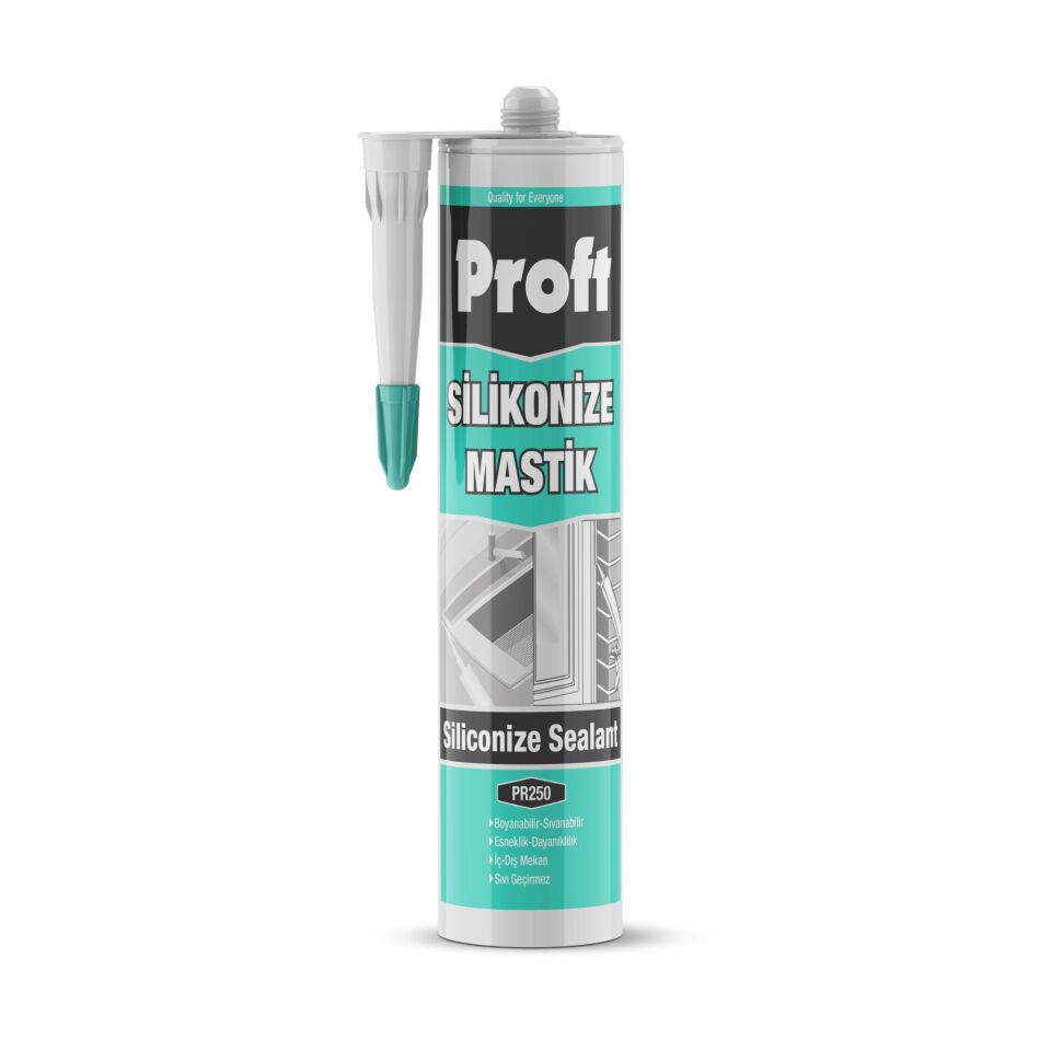 Proft Silikonize Mastik 450 Gr (pr250) Beyaz