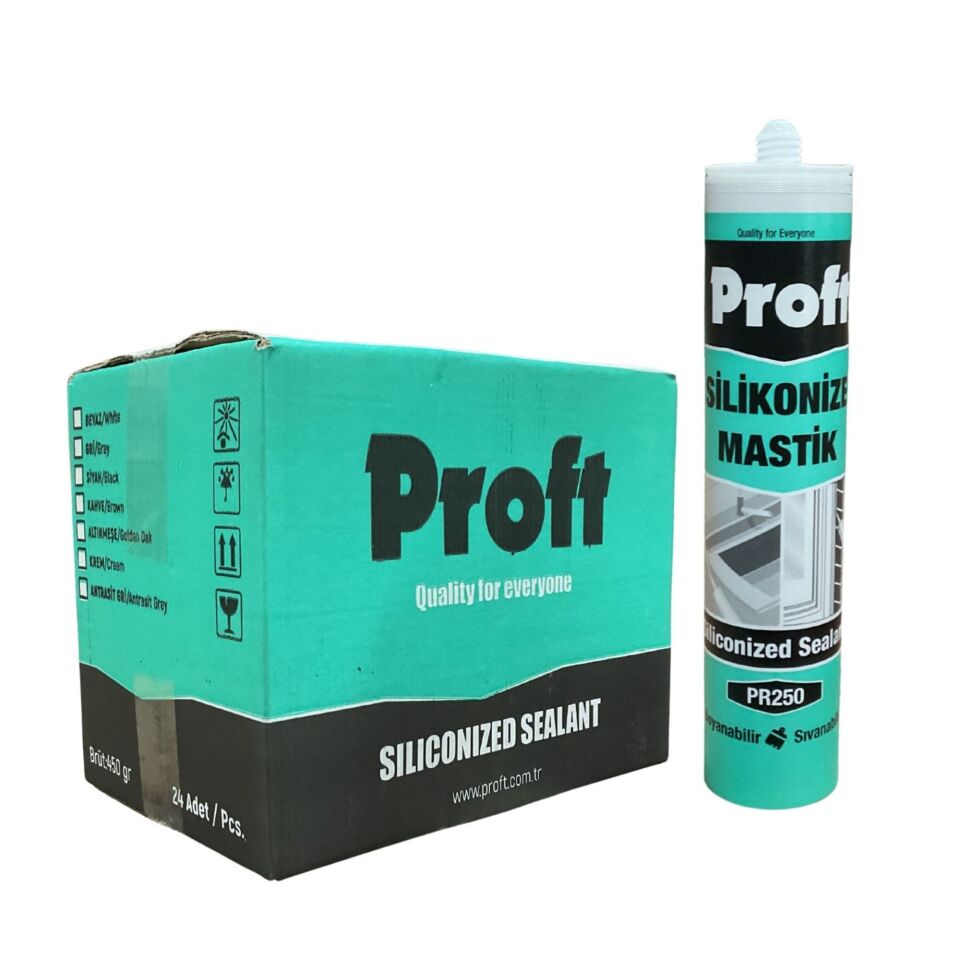 Proft Silikonize Mastik 450 Gr (pr250) Beyaz