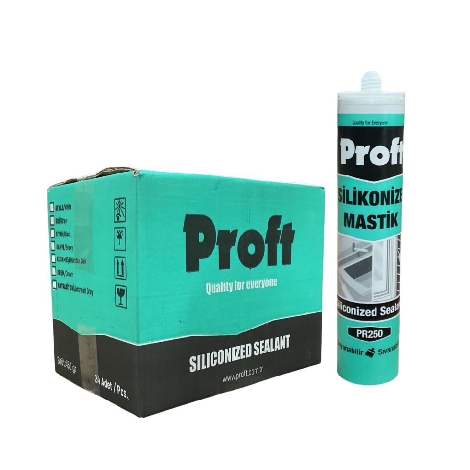 Proft Silikonize Mastik 450 Gr (pr250) Gri