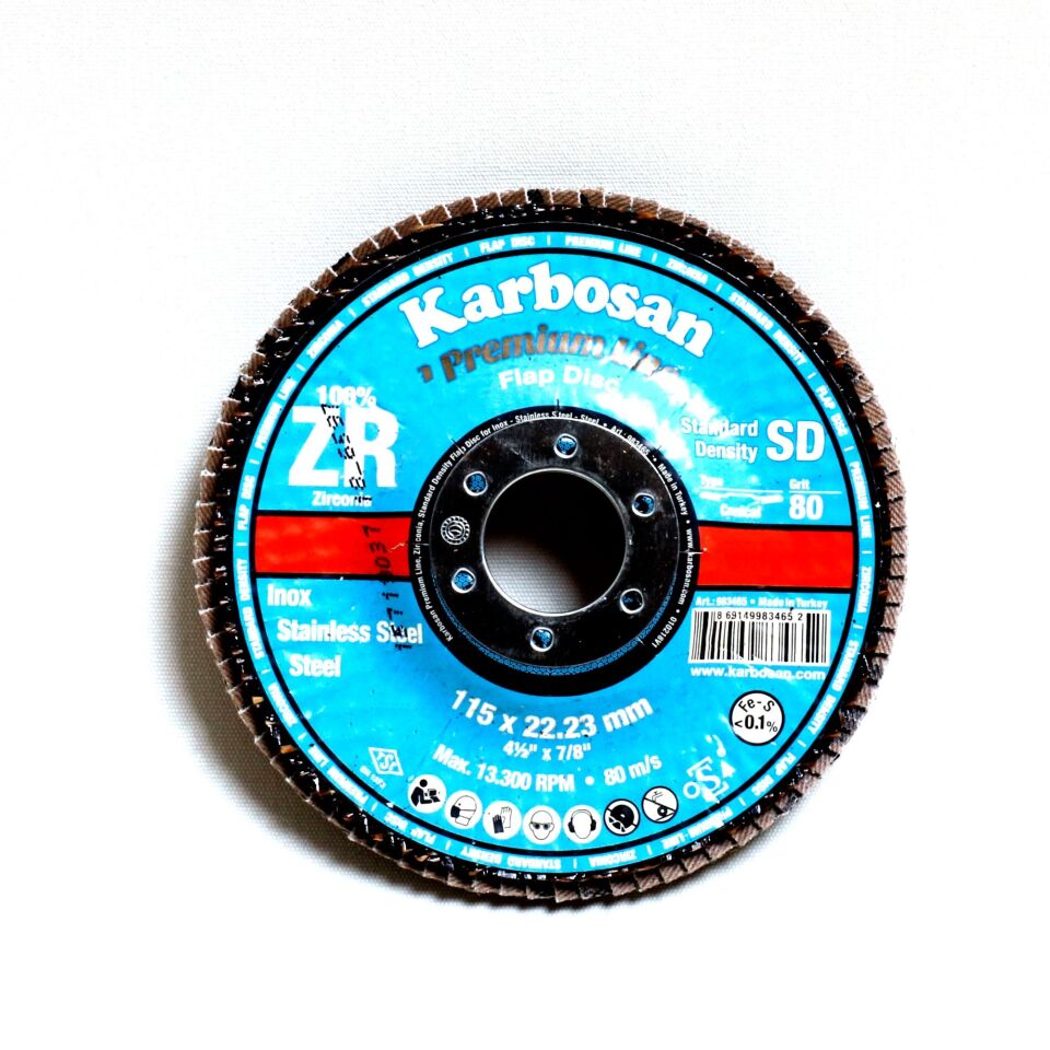 Karbosan Zirkonyum Flap Disk 115x22 80 Kum(983465)