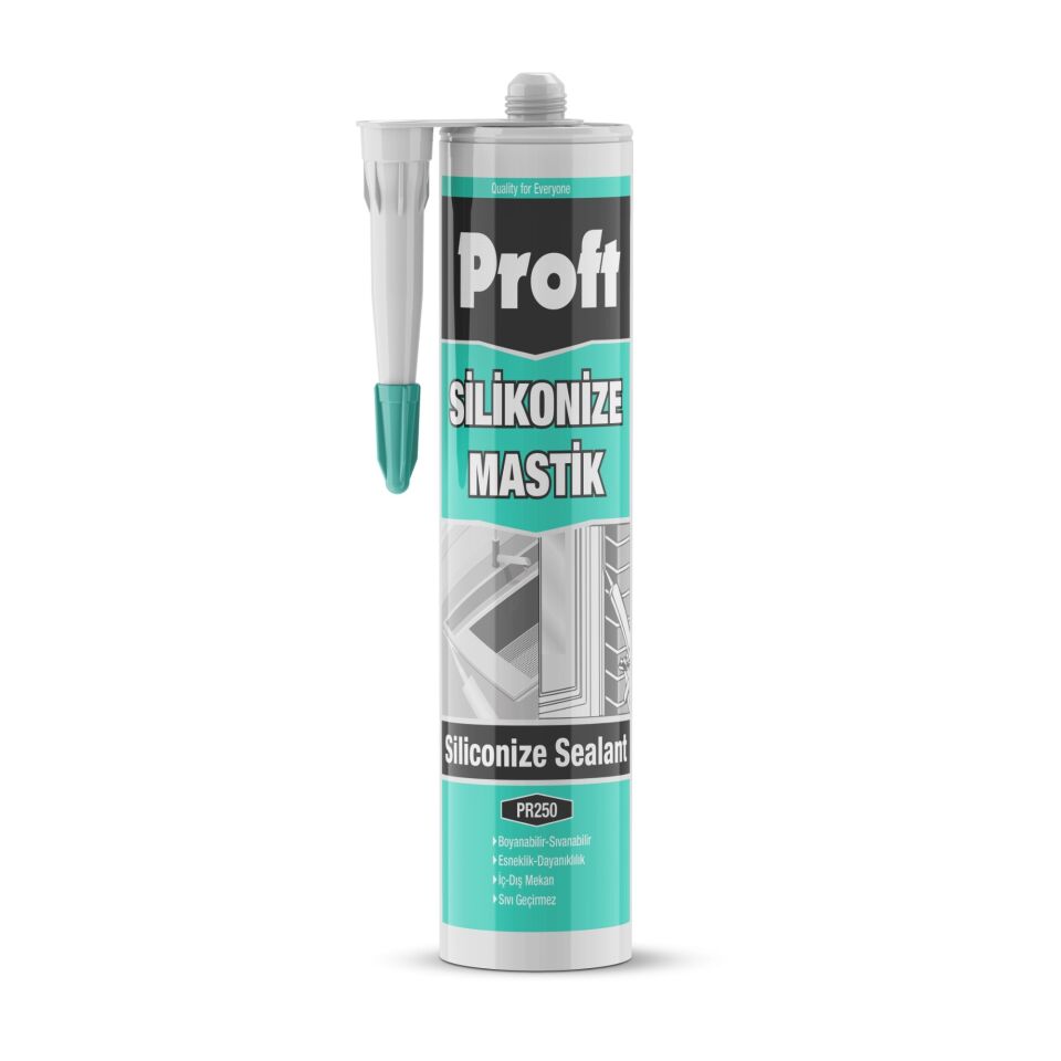 Proft Silikonize Mastik 450 Gr (pr250)antrasit Gri