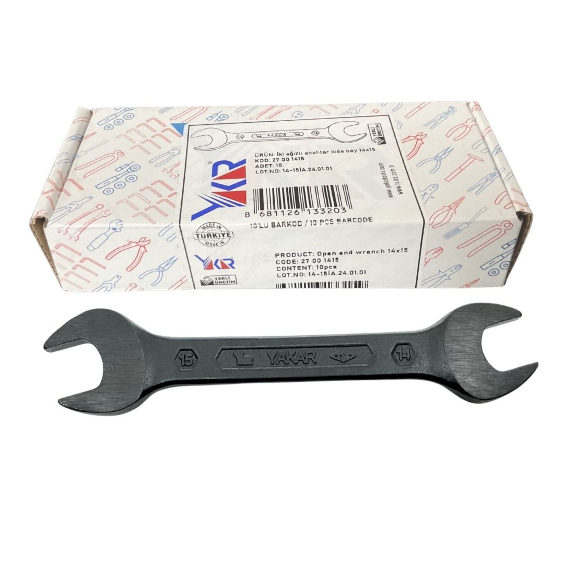 Yakar Açık Ağız Anahtar 14x15 Mm