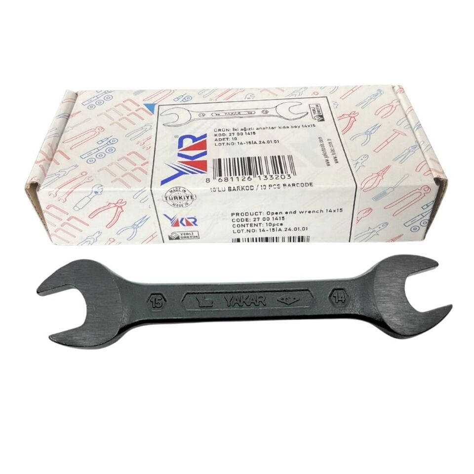 Yakar Açık Ağız Anahtar 14x15 Mm