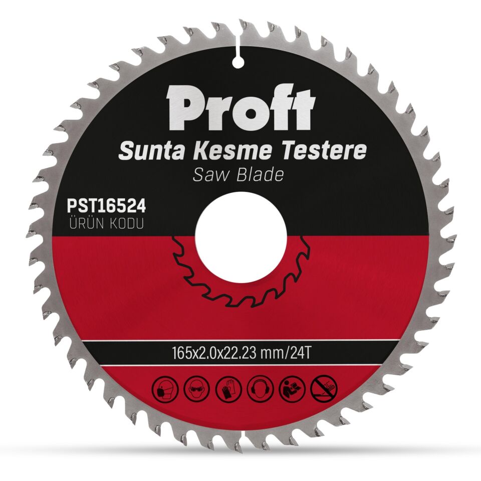 Proft Sunta Kesme Testere 165x2.0 (pst16524) 24t