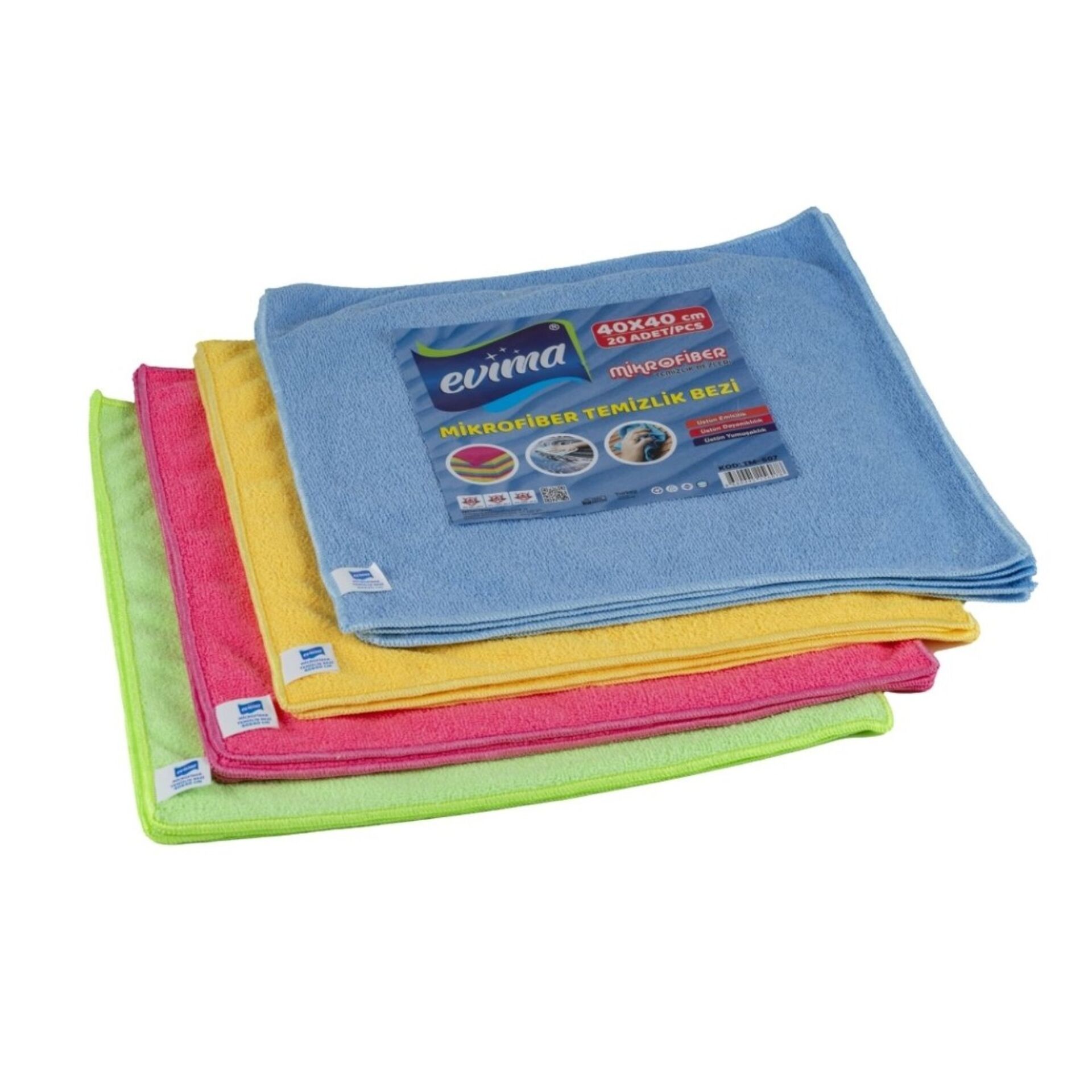 Evima Temizlik Mikrofiber Bez 40x40 Cm Tm-608
