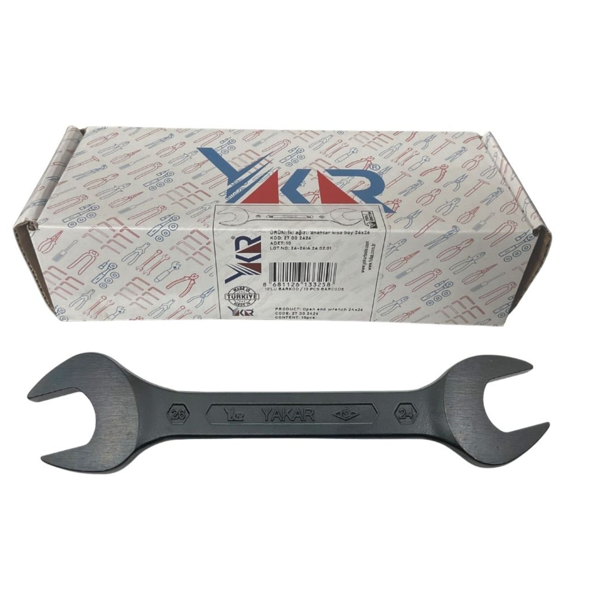 Yakar Açık Ağız Anahtar 24x26 Mm