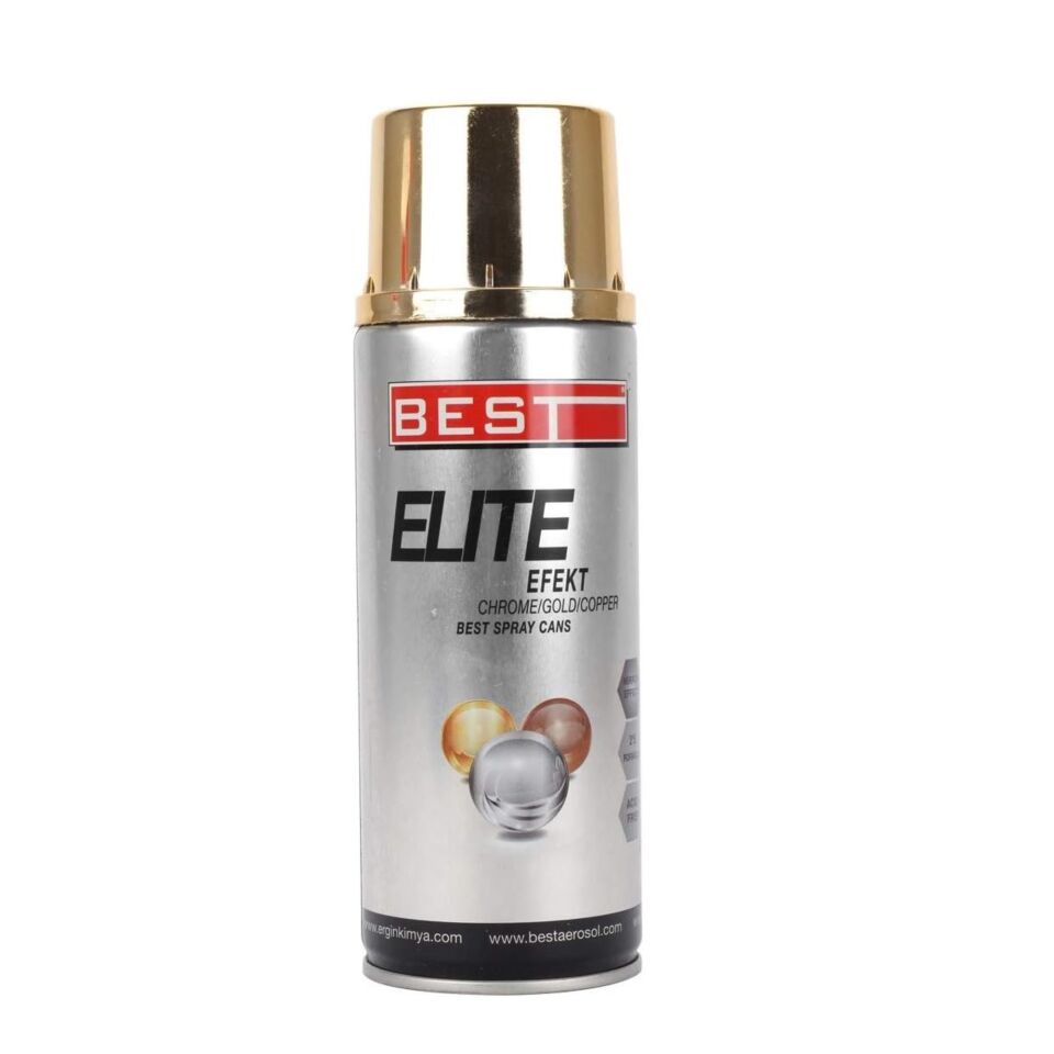 Best Parlak Metal Sprey Boya 400 Ml Altın (gold)