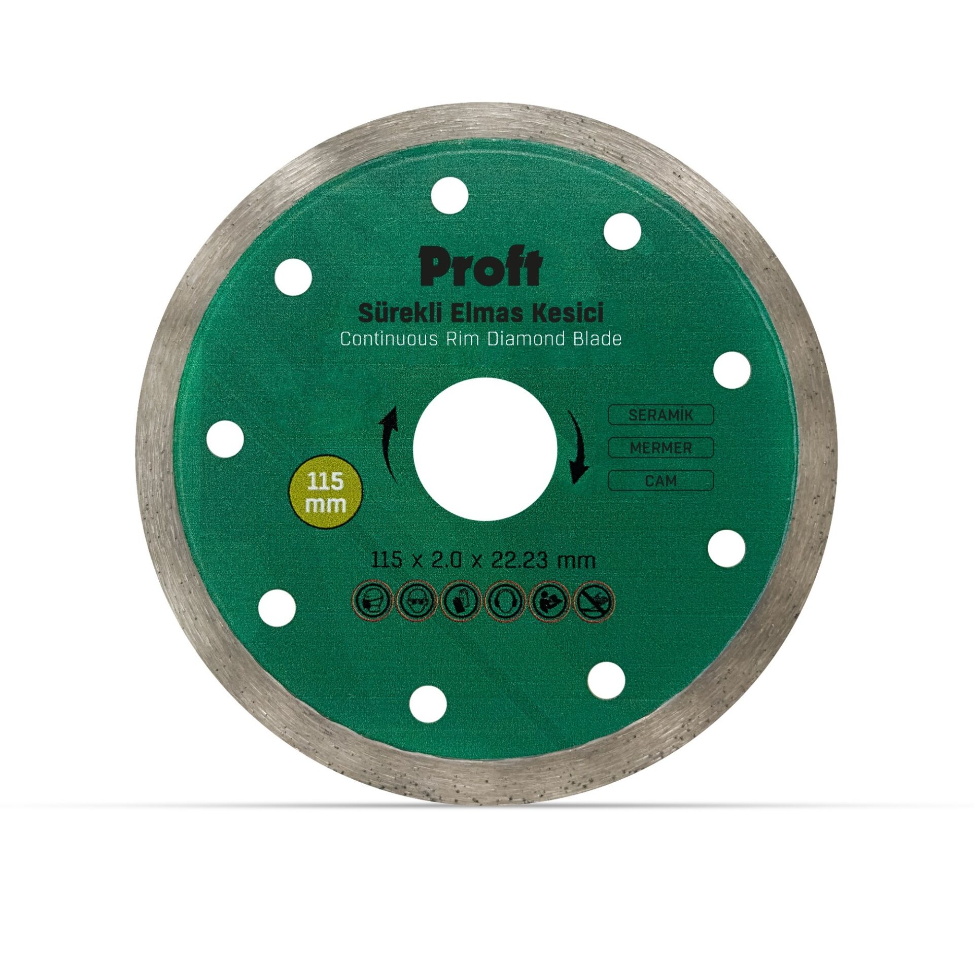 Proft Sürekli Elmas Kesici 115x2.0x22 (psu115)