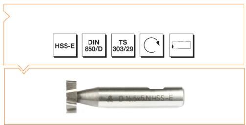 MTE Makina Takım HSS Silindirik Saplı Yarık Freze - Çapraz Dişli 28.5 mm B00261222000