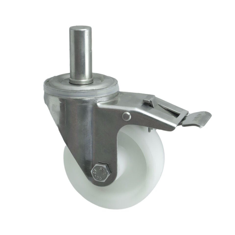 3003 MOB Paslanmaz Çelik (Inox) Teker 150*42 Frenli (İnox)