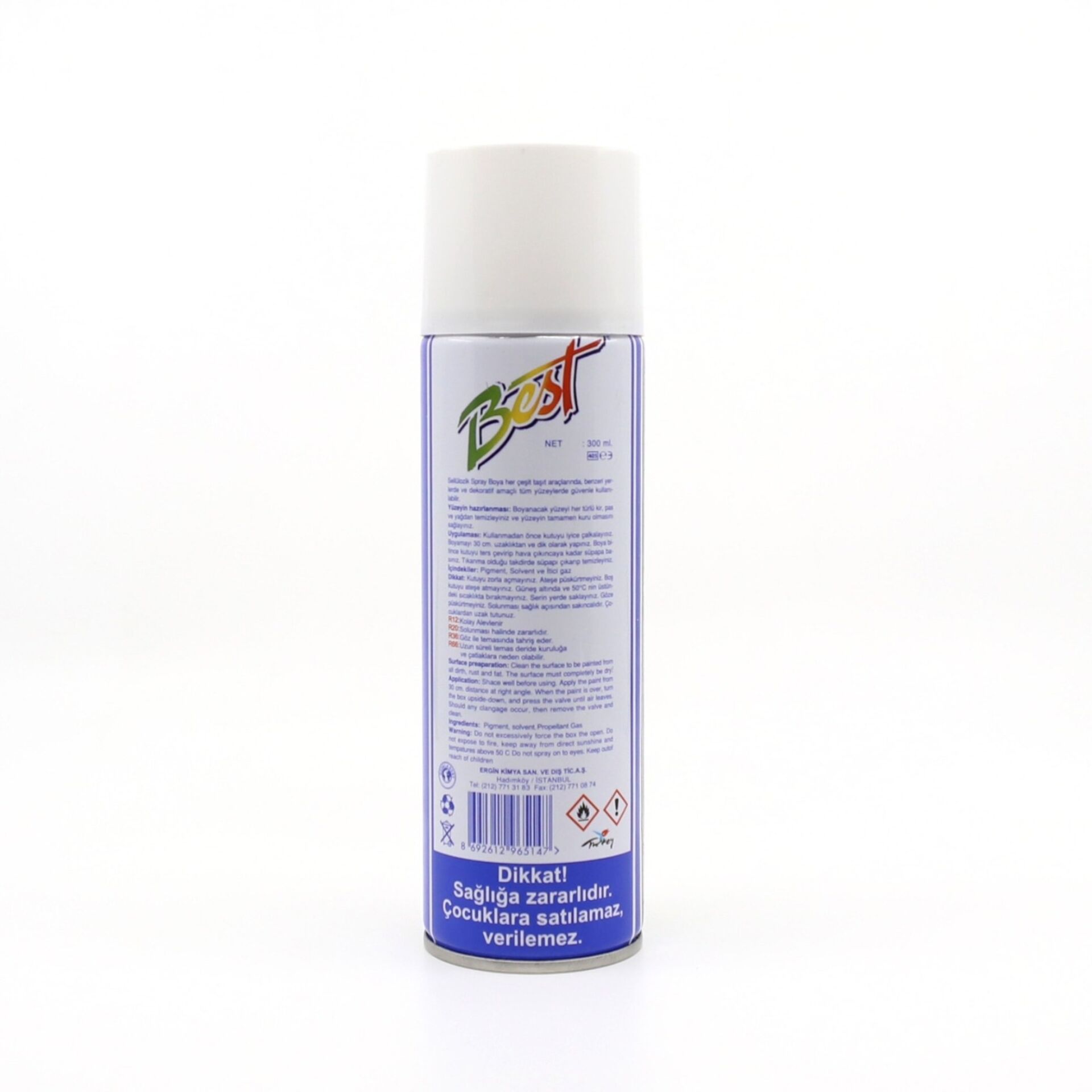 Best Sprey Boya 300 ML Buzdolabı Beyaz (30 Adet)