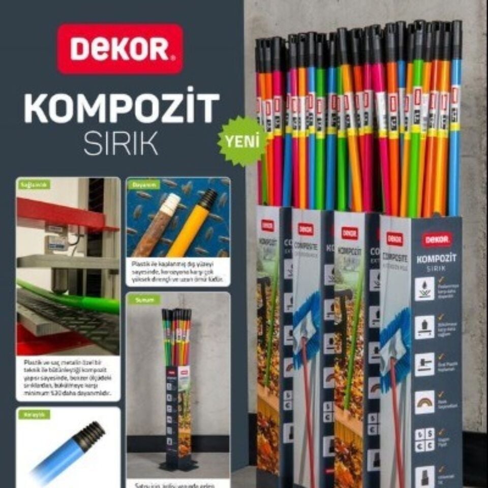 Dekor Ayarlı Kompozit Sırık 2.00 Mt 1362