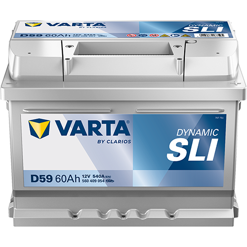 Varta 12 Volt 60 Amper Akü Alçak D59 - Depozitosuz