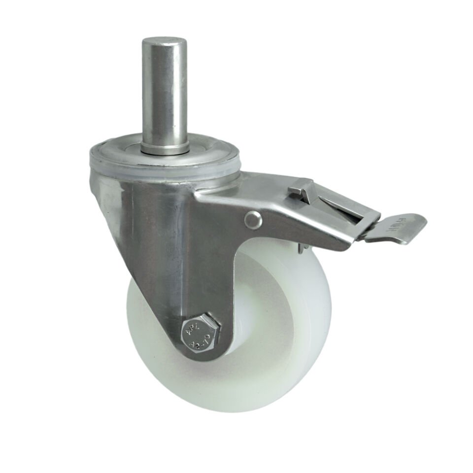 3003 POB Paslanmaz Çelik (Inox) Teker 100*32 Frenli (İnox)