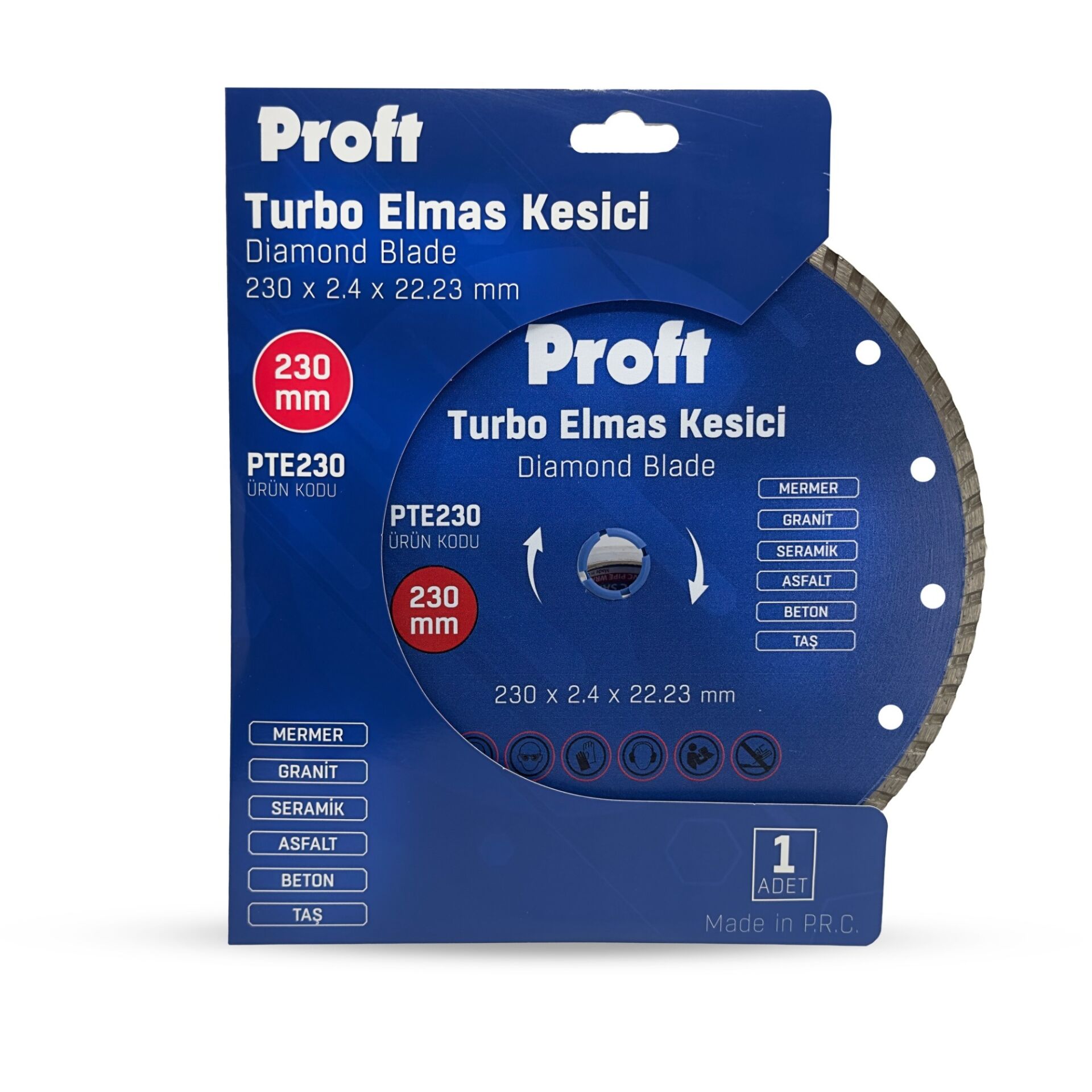 Proft Turbo Elmas Kesici 230x2.4x22 (pte230)