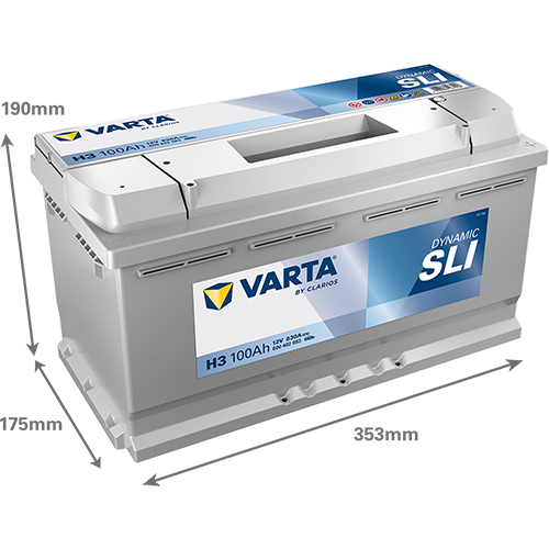 Varta 12 Volt 100 Amper Akü H3 - Depozitosuz