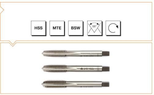 MTE Makina Takım HSS Pilotlu Metrik Normal Vidalı 3'lü Takım Kılavuzu (1 Nr. PİLOTLU) M27 B00109492700