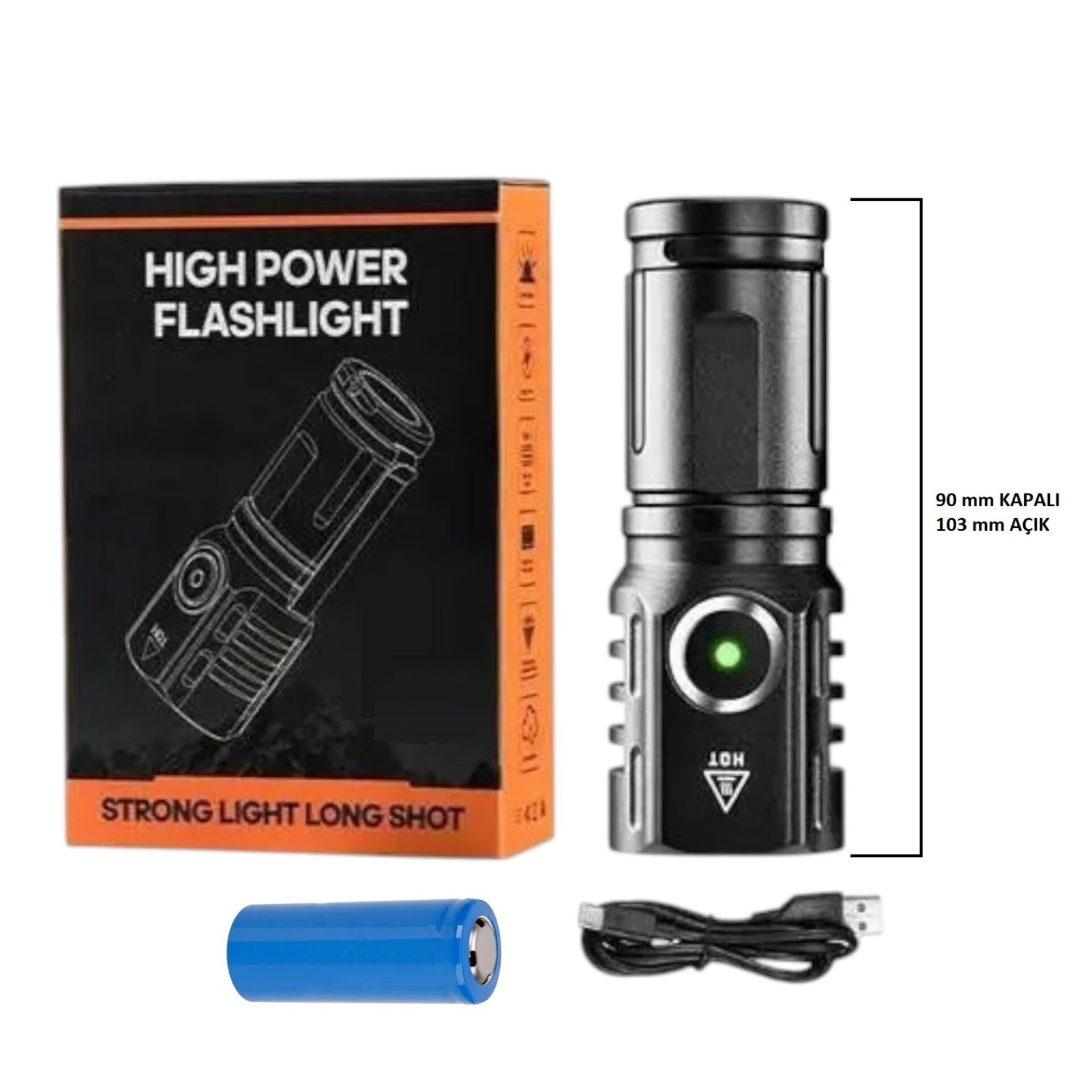 Swat Led El Feneri 10W 1500 Lümen US-5351