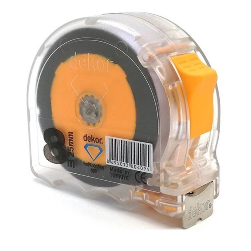 Hassan Şeffaf Şerit Metre 8x25 Kod:409