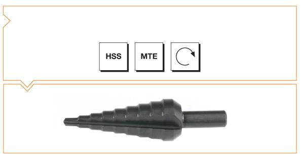 MTE Makina Takım HSS Kademeli Sac Delme Matkabı Nr 1 (4-20 mm) B00314010120