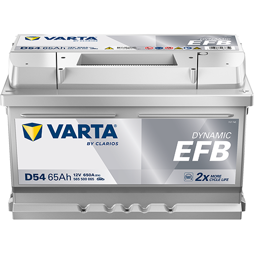 Varta 12 Volt 65 Amper EFB Start-Stop Akü D54 - Depozitosuz