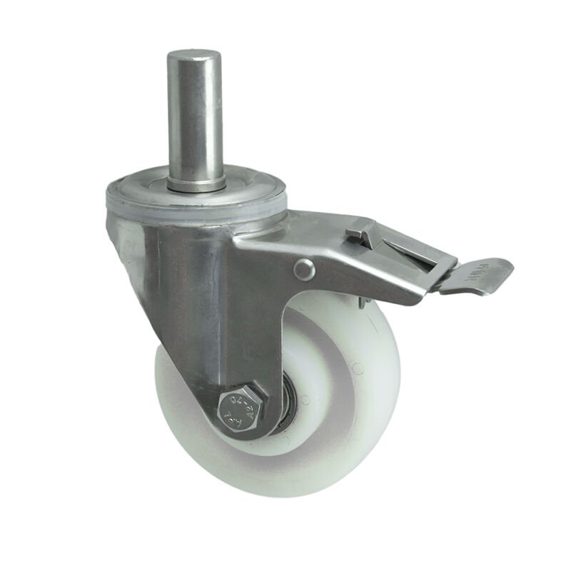 3003 POR Paslanmaz Çelik (Inox) Teker 125*40 Frenli (İnox)