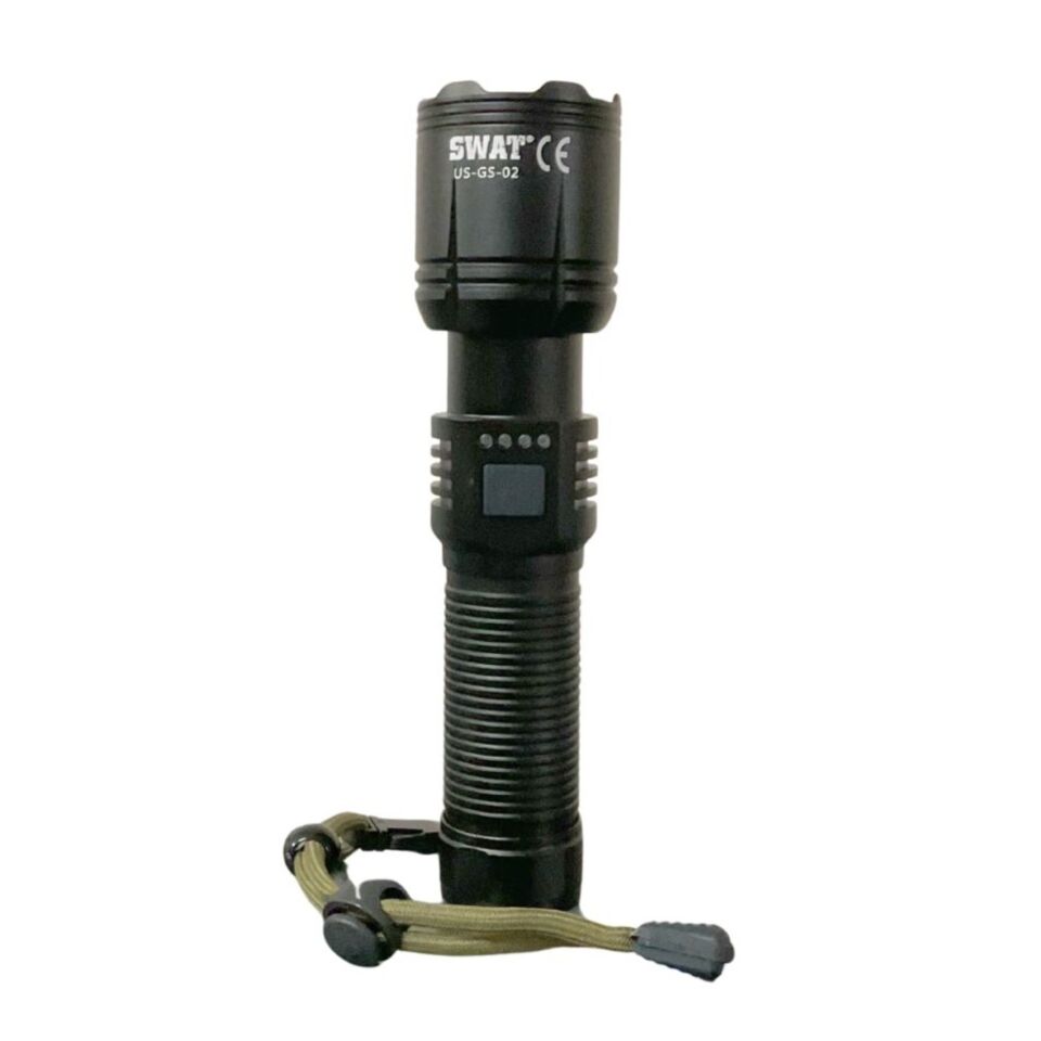 Swat Led Flashlıght Şarjlı 20w 2000 Lümen Us-gs02