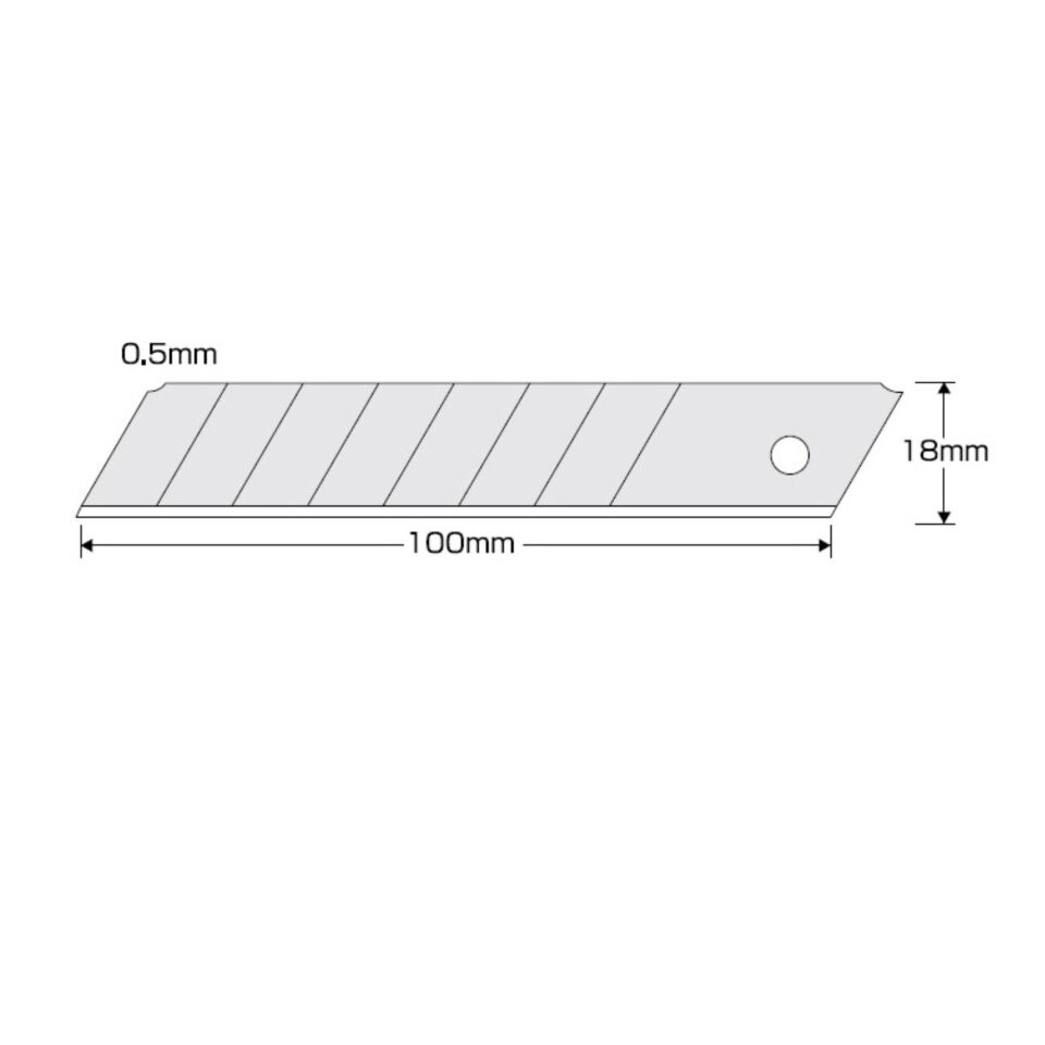 Kds Maket Bıçağı Yedeği 18 Mm Beyaz Kod:lb-10 Evo