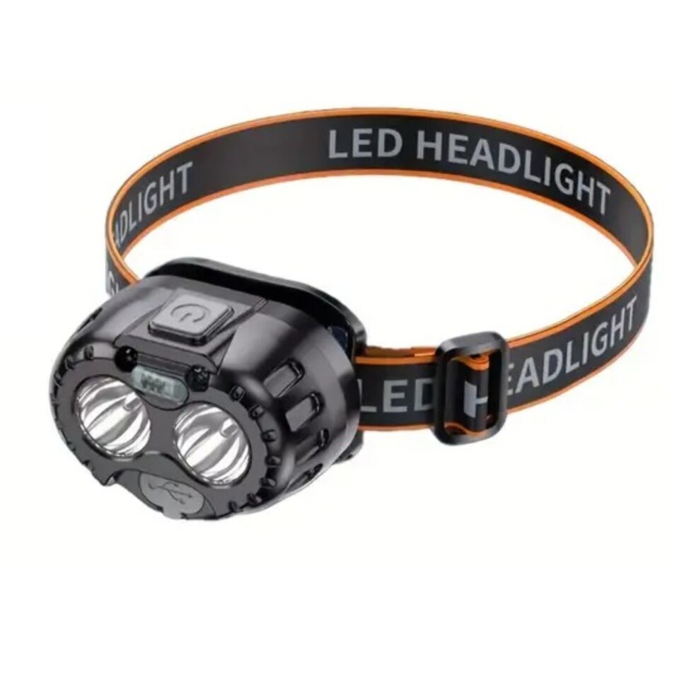 Swat Led Şarjlı Kafa Feneri 2x3w 1000 Lümen Us-t12