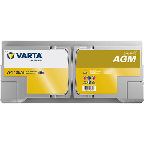 Varta 12 Volt 105 Amper AGM Start-Stop Akü A4 - Depozitosuz