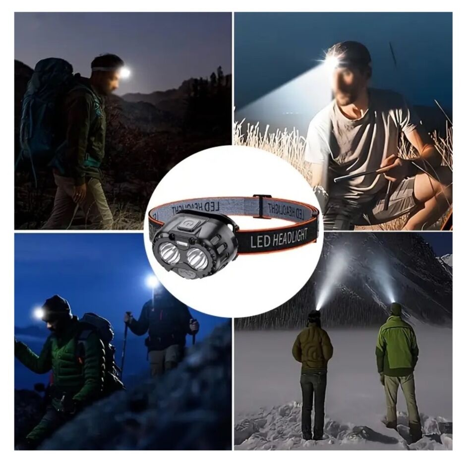 Swat Led Şarjlı Kafa Feneri 2x3w 1000 Lümen Us-t12