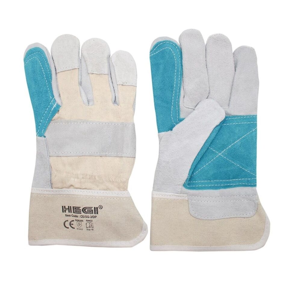 Hegı 1.kalite Yeşil Takviyeli Deri Eldiveni No:10