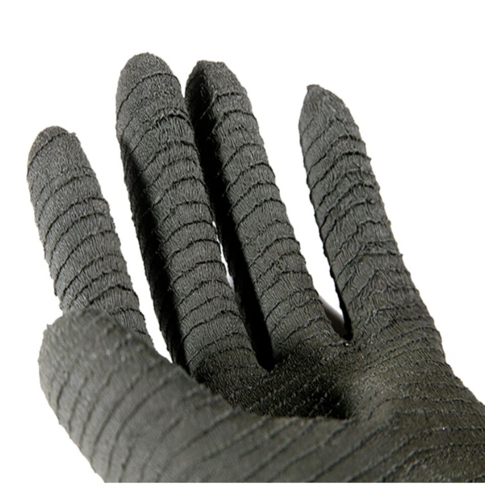 Hegı Hr45 Siyah Asit Eldiveni Tırtıklı 45 Cm