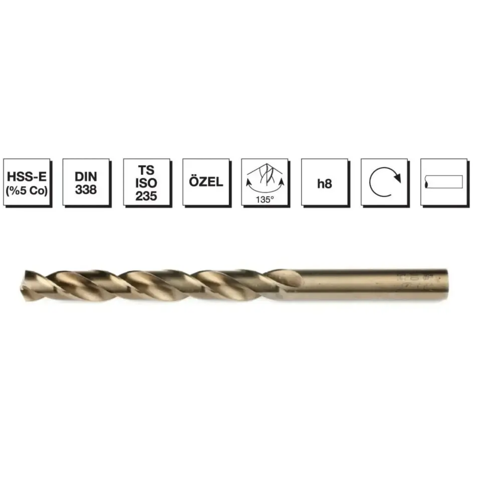 Mte Hss Matkap Ucu Altın Sr Dın338 10.5 Mm 5001050
