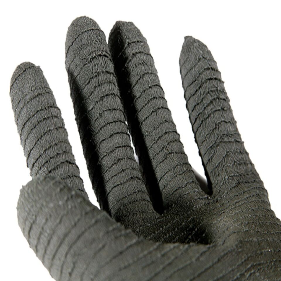 Hegı Hr55 Siyah Asit Eldiveni Tırtıklı 55 Cm